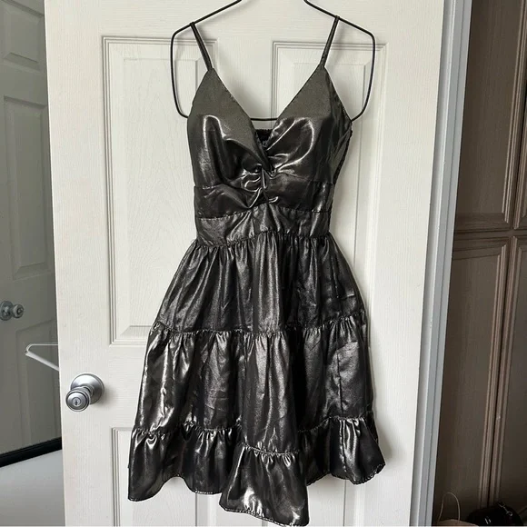 Angie Knot Front Mini Dress – NWT – Size L - Picture 4 of 11